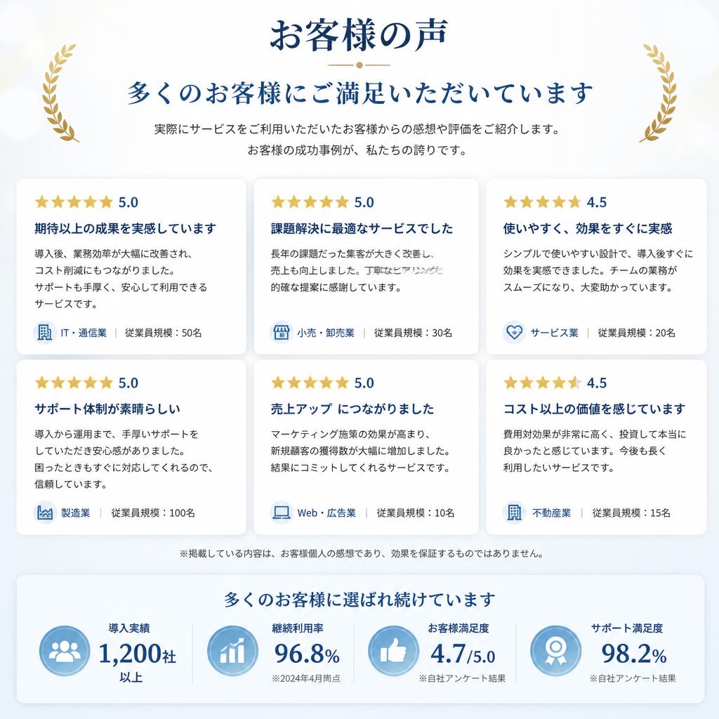 お客様の声